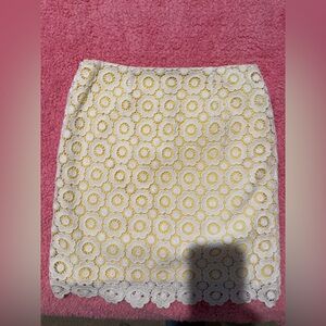 Brooks Brothers Sunny Yellow Floral Skirt